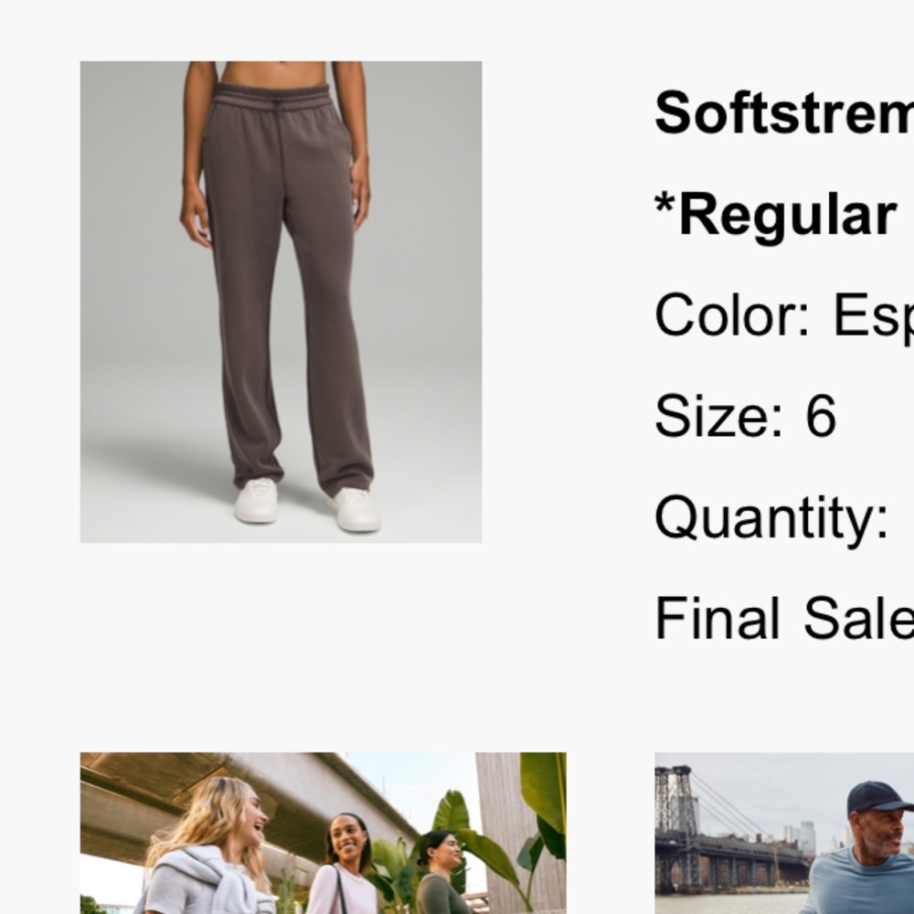 Lululemon softstreme High rise pant